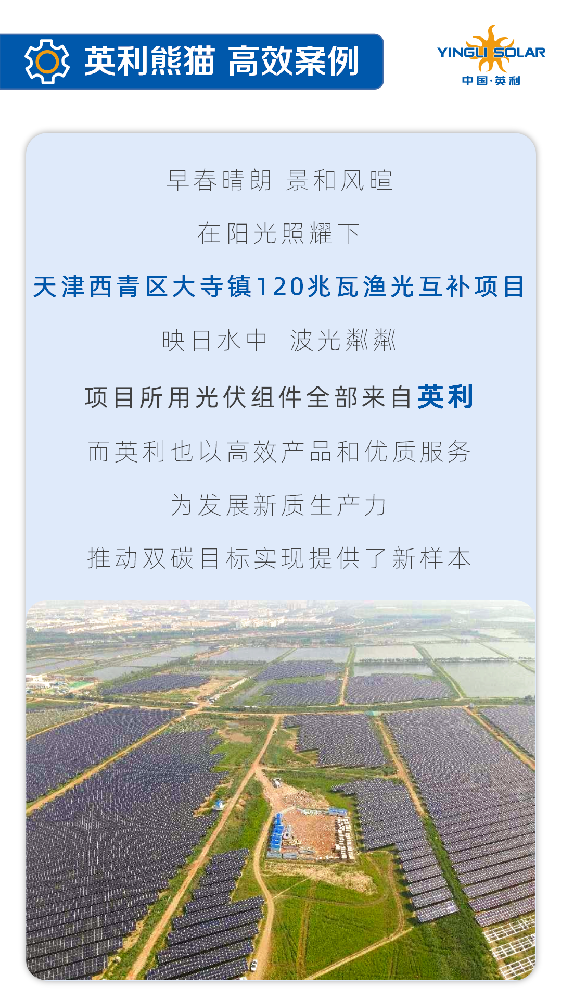 英利高效方案 譜寫“漁光”新篇